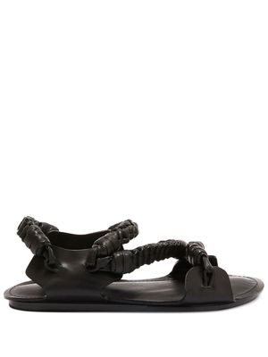 Jil Sander interwoven-design leather sandals - Black