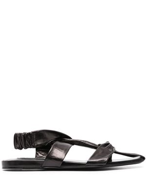 Jil Sander Intreccio flat sandals - Black
