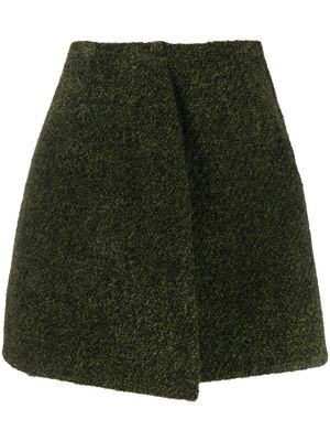 Jil Sander knitted A-line skirt - Green