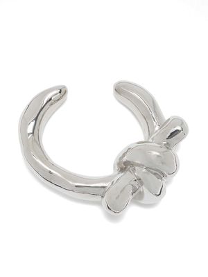 Jil Sander knot cuff bracelet - Grey