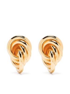 Jil Sander knot-shaped earrings set - Gold