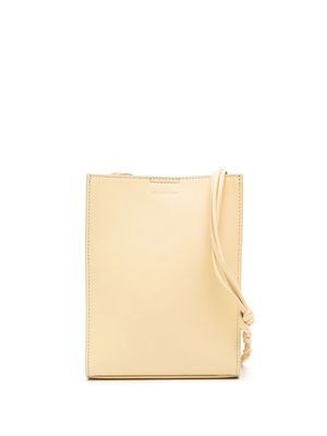 Jil Sander knotted leather crossbody bag - Yellow