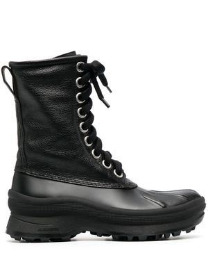 Jil Sander lace-up combat boots - Black