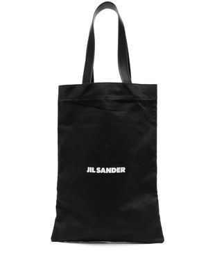 Jil Sander large Flat Shopper tote bag - Black