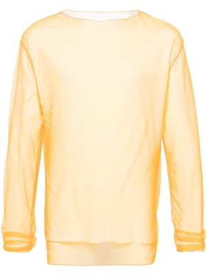 Jil Sander layered cotton T-shirt - Orange