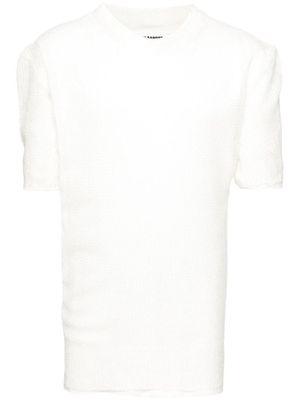 Jil Sander layered logo-print T-shirt - White