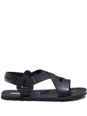 Jil Sander leather sandals - Black