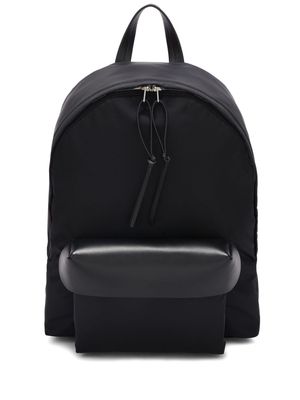 Jil Sander logo-debossed zipped backpack - Black