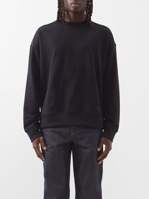 Jil Sander - Logo-embroidered Cotton Sweatshirt - Mens - Black