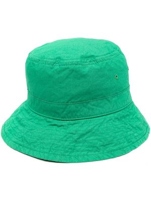Jil Sander logo patch bucket hat - Green