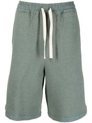 Jil Sander logo-patch cotton shorts - Green