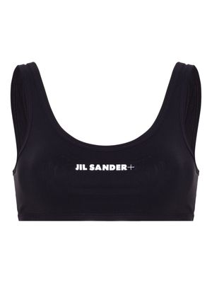 Jil Sander logo-print bikini top - Blue