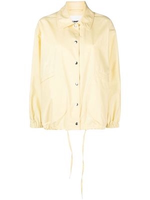 Jil Sander logo-print button-fastening jacket - Yellow