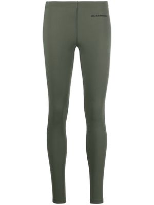 Jil Sander logo-print leggings - Green