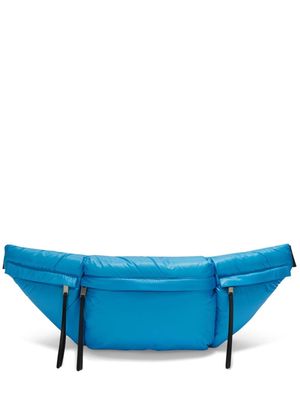 Jil Sander logo-print padded belt bag - Blue