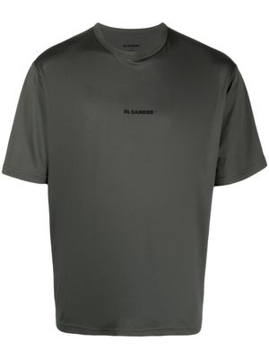 Jil Sander logo-print shortsleeved t-shirt - Green