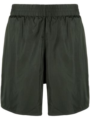 Jil Sander logo-print straight-leg track shorts - Green