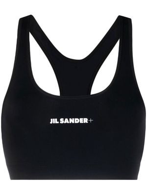 Jil Sander logo-print training sports bra - Black