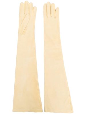 Jil Sander long elbow-length gloves - Yellow