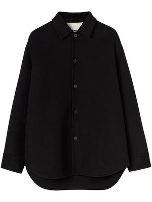 Jil Sander long-sleeve cashmere shirt - Black