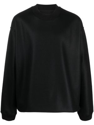 Jil Sander long-sleeve crew-neck sweatshirt - Black