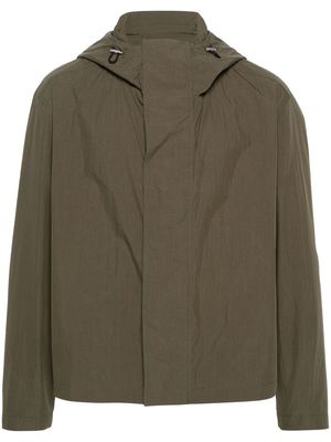 Jil Sander long-sleeve hooded jacket - Green