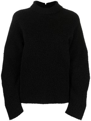 Jil Sander long sleeve knit sweater - Black