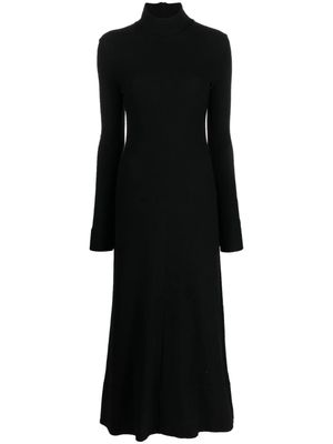 Jil Sander long-sleeve knitted dress - Black