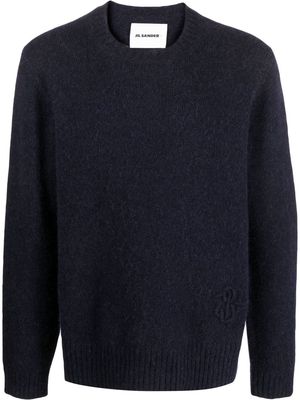 Jil Sander long-sleeve knitted sweater - Blue