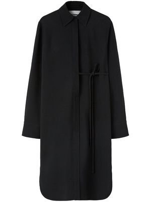 Jil Sander long-sleeve midi shirtdress - Black