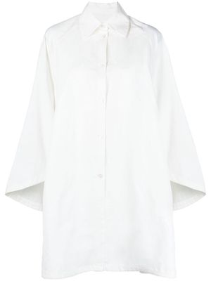 Jil Sander long-sleeve shirt dress - 100 WHITE