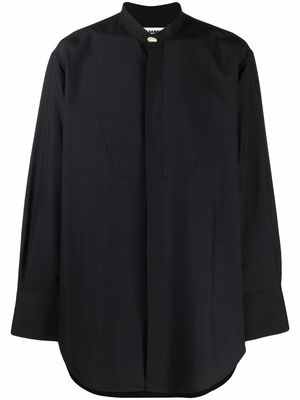 Jil Sander long-sleeve silk shirt - Black