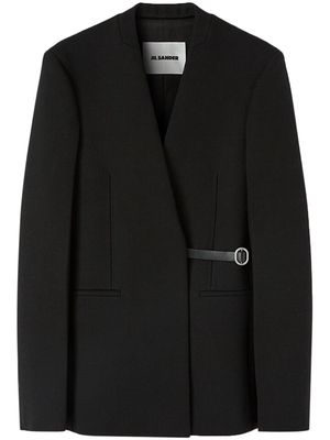 Jil Sander long-sleeve virgin wool blazer - Black