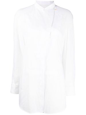 Jil Sander long-sleeved cotton poplin shirt - White