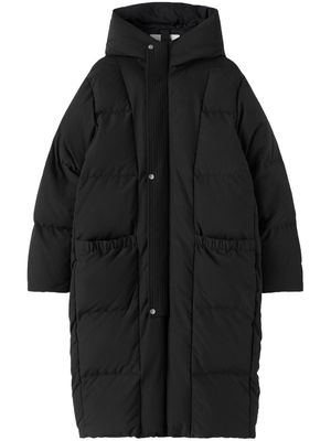 Jil Sander long-sleeved hooded padded jacket - Black