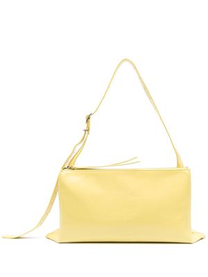 Jil Sander medium folded leather shoulder bag - Yellow