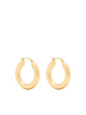 Jil Sander medium hoop earrings - Gold