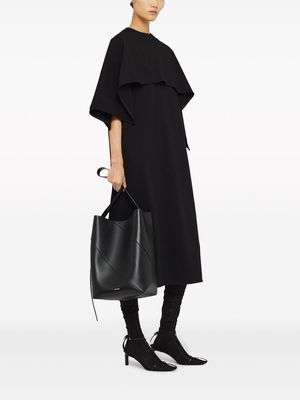 Jil Sander medium leather tote bag - Black