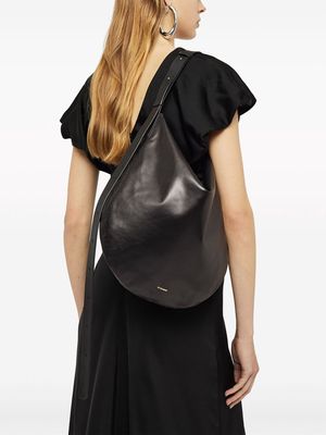 Jil Sander medium Moon leather shoulder bag - Black