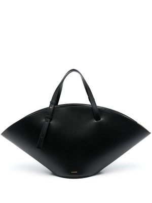 Jil Sander medium Sombrero leather bag - Black
