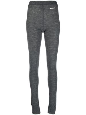 Jil Sander melange effect leggings - Grey
