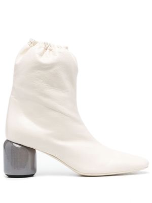 Jil Sander Nikki elasticated-opening 70mm boots - White