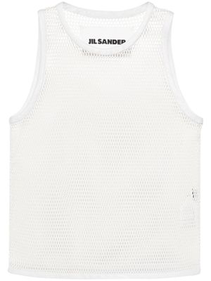 Jil Sander open-knit tank top - White
