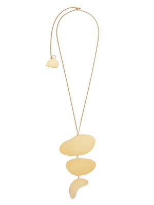 Jil Sander oversize-pendant necklace - Gold