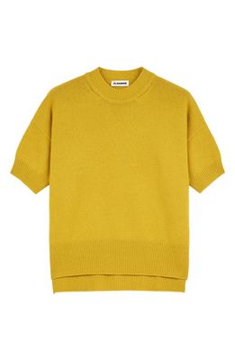 Jil Sander Oversize Superfine Cashmere Sweater in Light/Pastel Orange