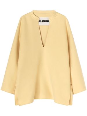 Jil Sander oversized cashmere sweater - Yellow