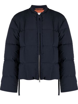 Jil Sander oversized cotton puffer jacket - Blue