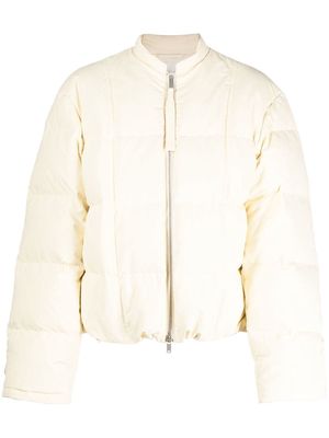 Jil Sander oversized cotton puffer jacket - Neutrals