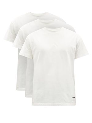 Jil Sander - Pack Of Three Jersey T-shirts - Mens - Cream