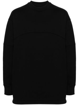 Jil Sander panelled cotton sweatshirt - Black